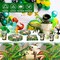 122 Pcs Dinosaur Theme Birthday Party Supplies Dinosaur Party Decoration Includes Plates Napkins Cups Forks Dino Banner Tablecloths Tableware for Birthday
